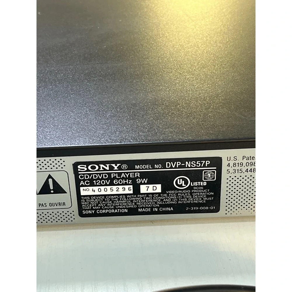 Sony dvp ns57p
